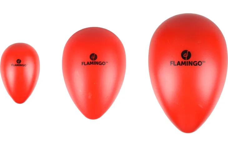 Plastic ei ovaal rood
