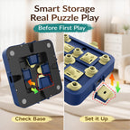 KADTC Dog Chess Puzzle Toy, 3-Levels, Mental Stimulation for Smart Dogs