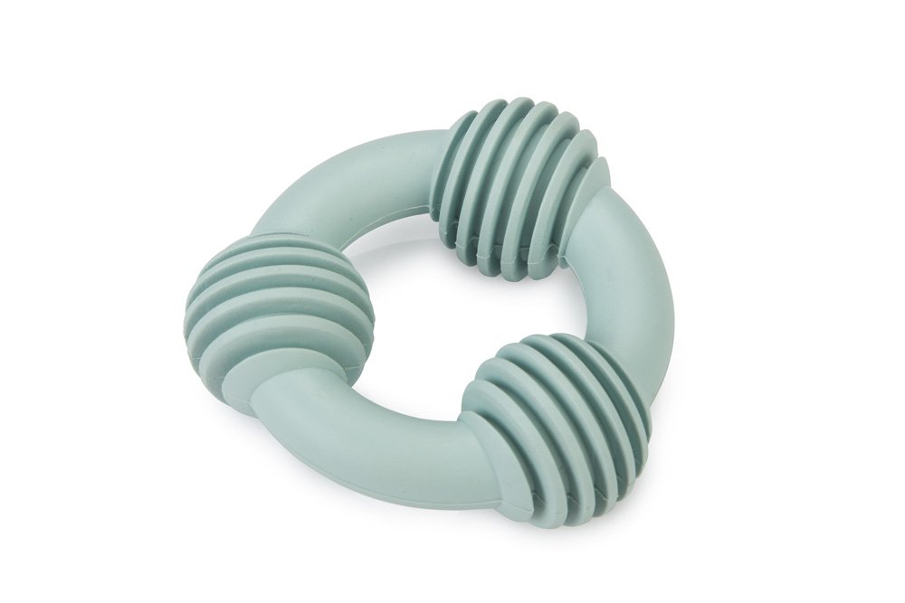Puppyspeelgoed rubber dental groen 8cm